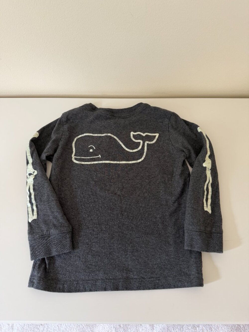 Vineyard Vines Long-Sleeve Glow-in-the-dark Skeleton Shirt | Size 4T
